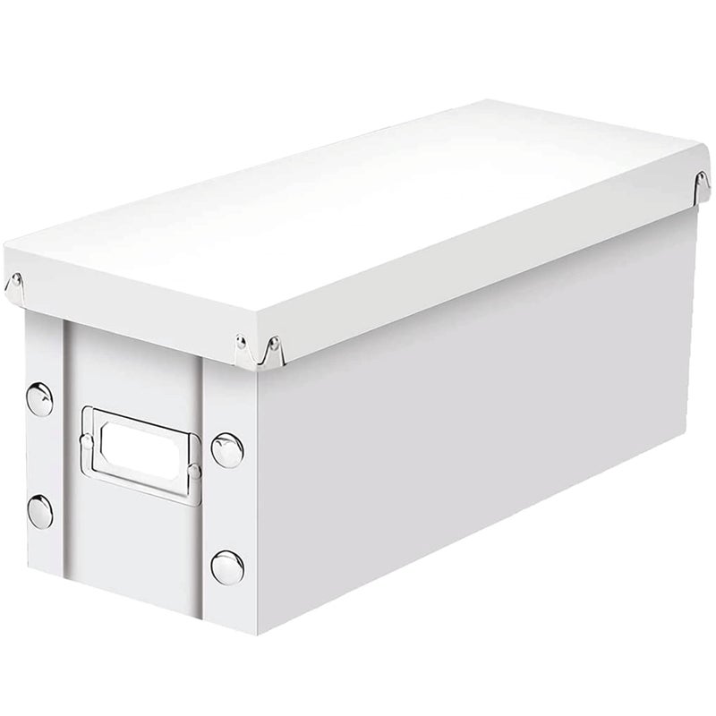 Snap-N-Store CD Storage Box - Pack of 1/2 - Durable Disc Holder with Lid to Store for Discs (1 Pack - CD, White) - Image 1